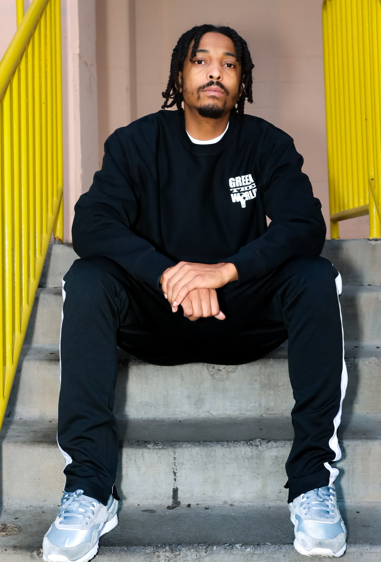 GTW FALL 2025 – Black Crew : Black Track Pants 3