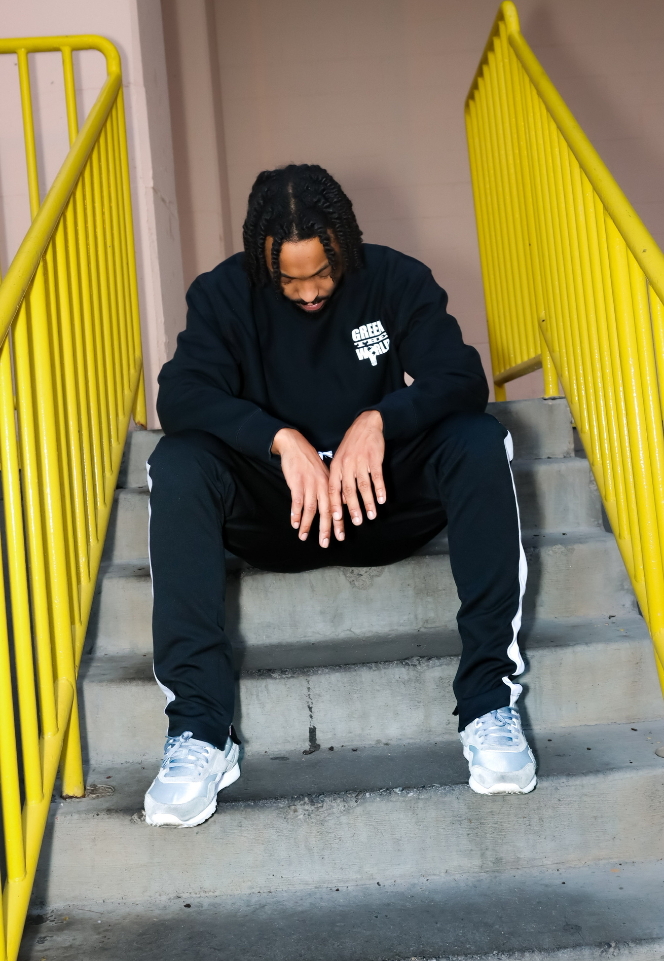 GTW FALL 2025 – Black Crew : Black Track Pants 4