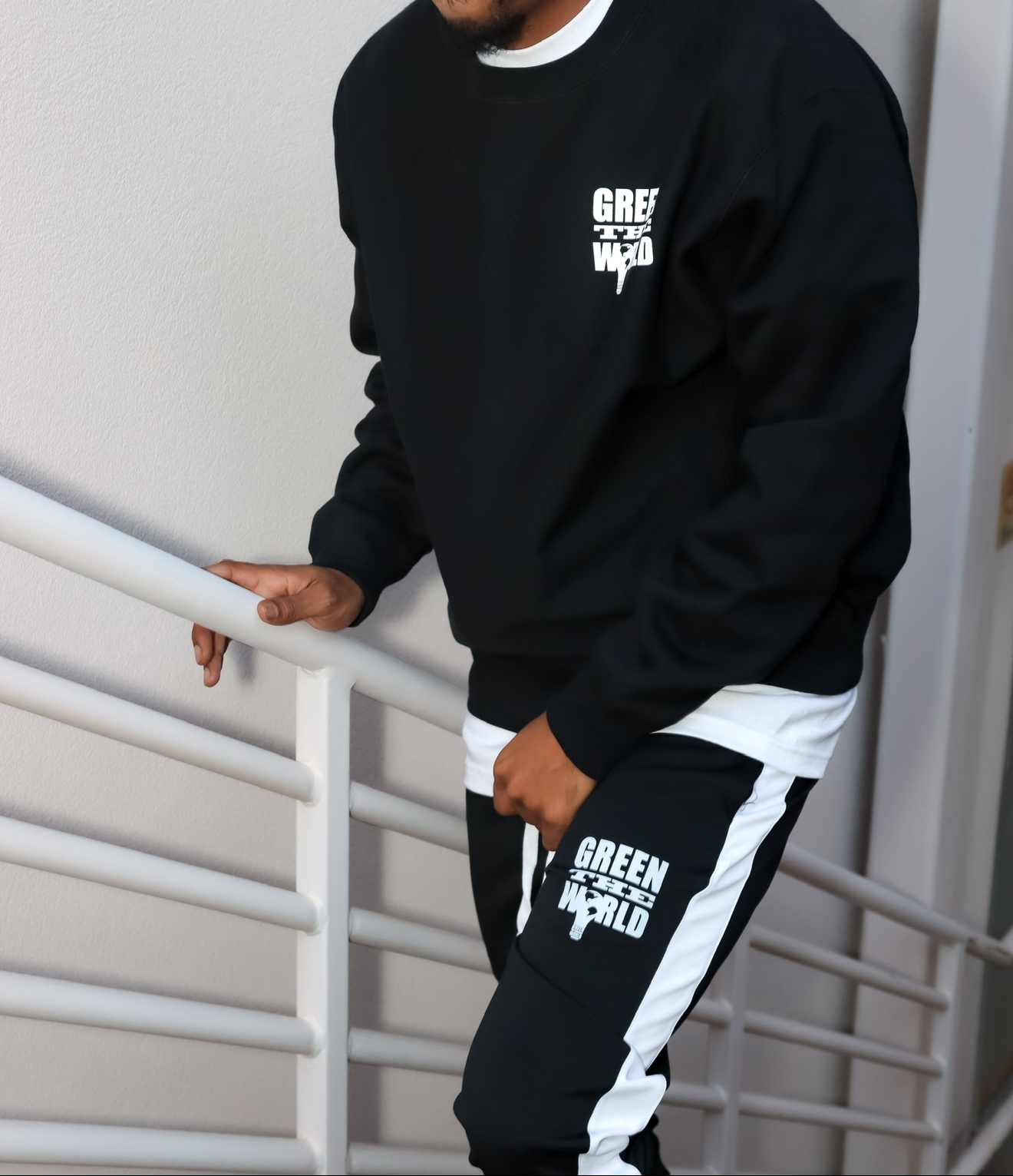 GTW FALL 2025 – Black Crew : Black Track Pants 5