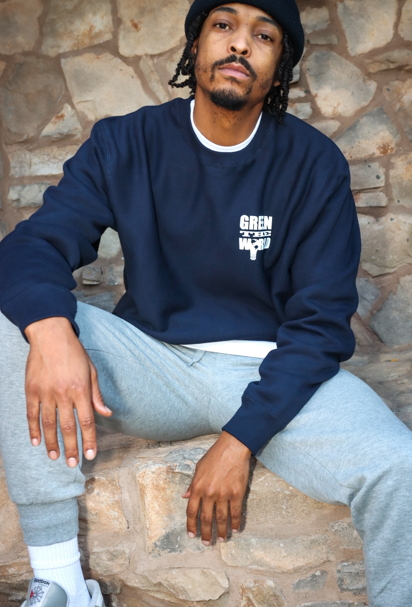 GTW FALL 2025 – Blue Crew: Grey Joggers